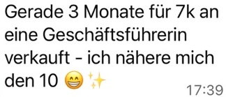 Kundinnen-Erfolg Screenshot